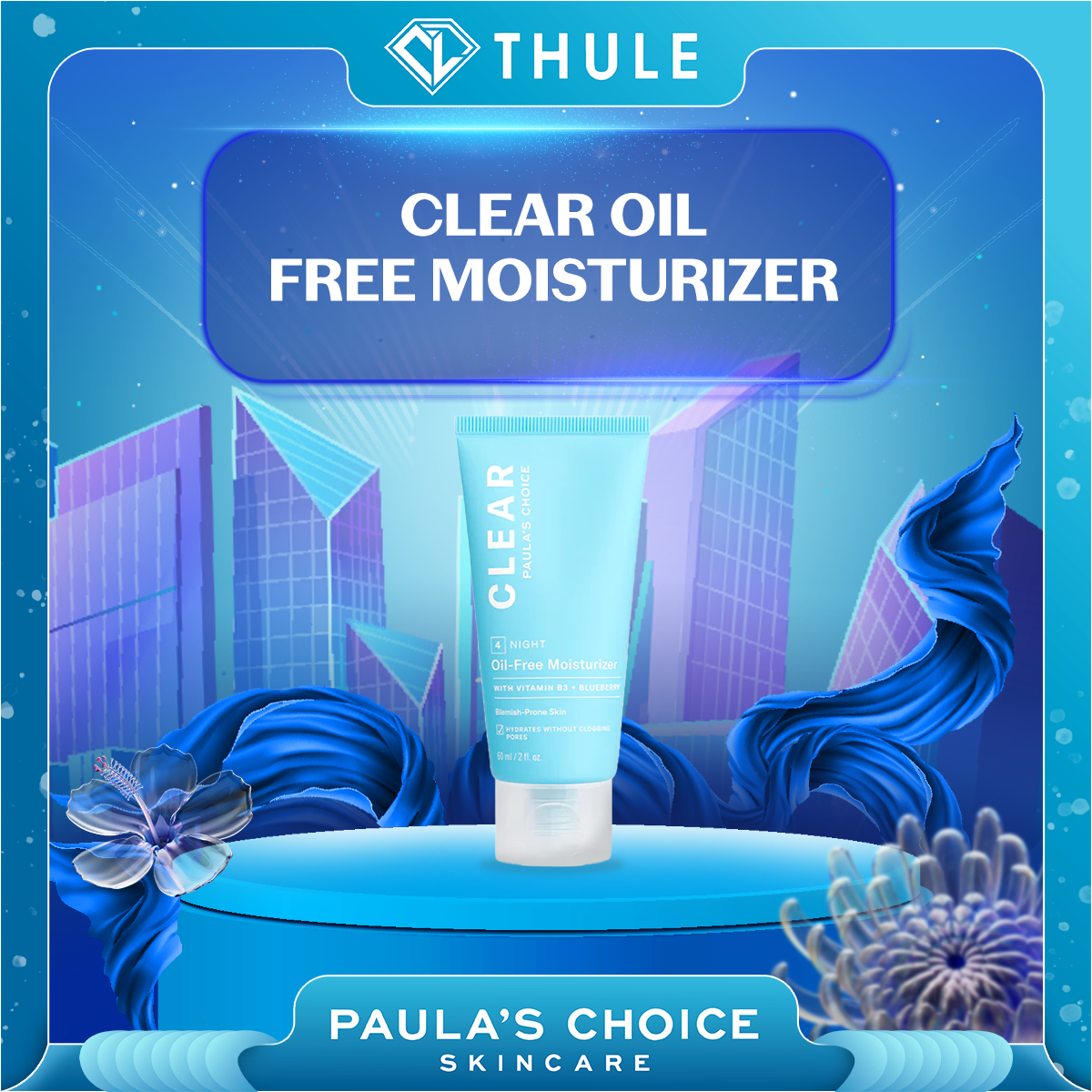 Kem Dưỡng Ẩm Dịu Nhẹ Không Chứa Dầu Dành Cho Da Mụn Clear Oil - Free Moisturizer