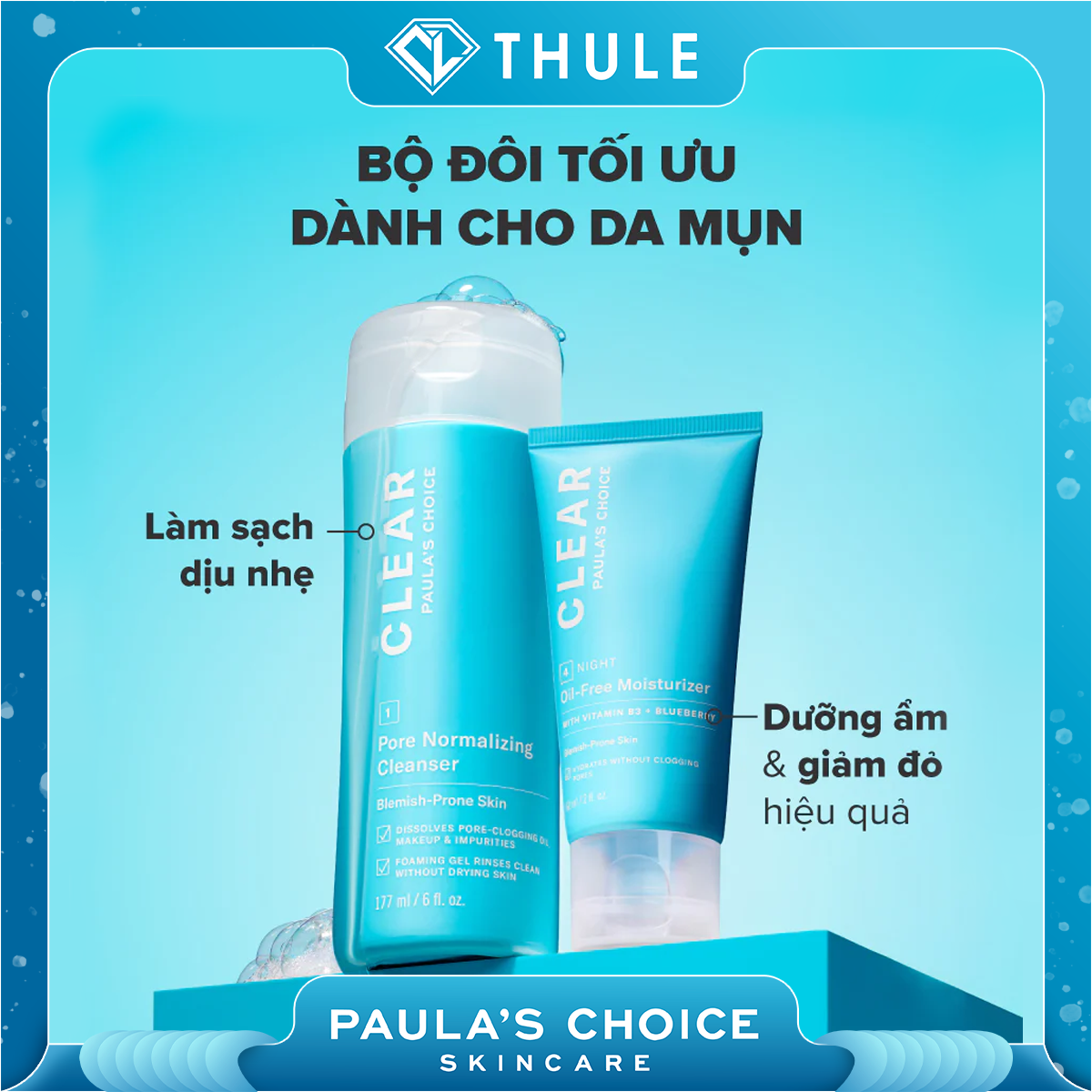 Kem Dưỡng Ẩm Dịu Nhẹ Không Chứa Dầu Dành Cho Da Mụn Clear Oil - Free Moisturizer