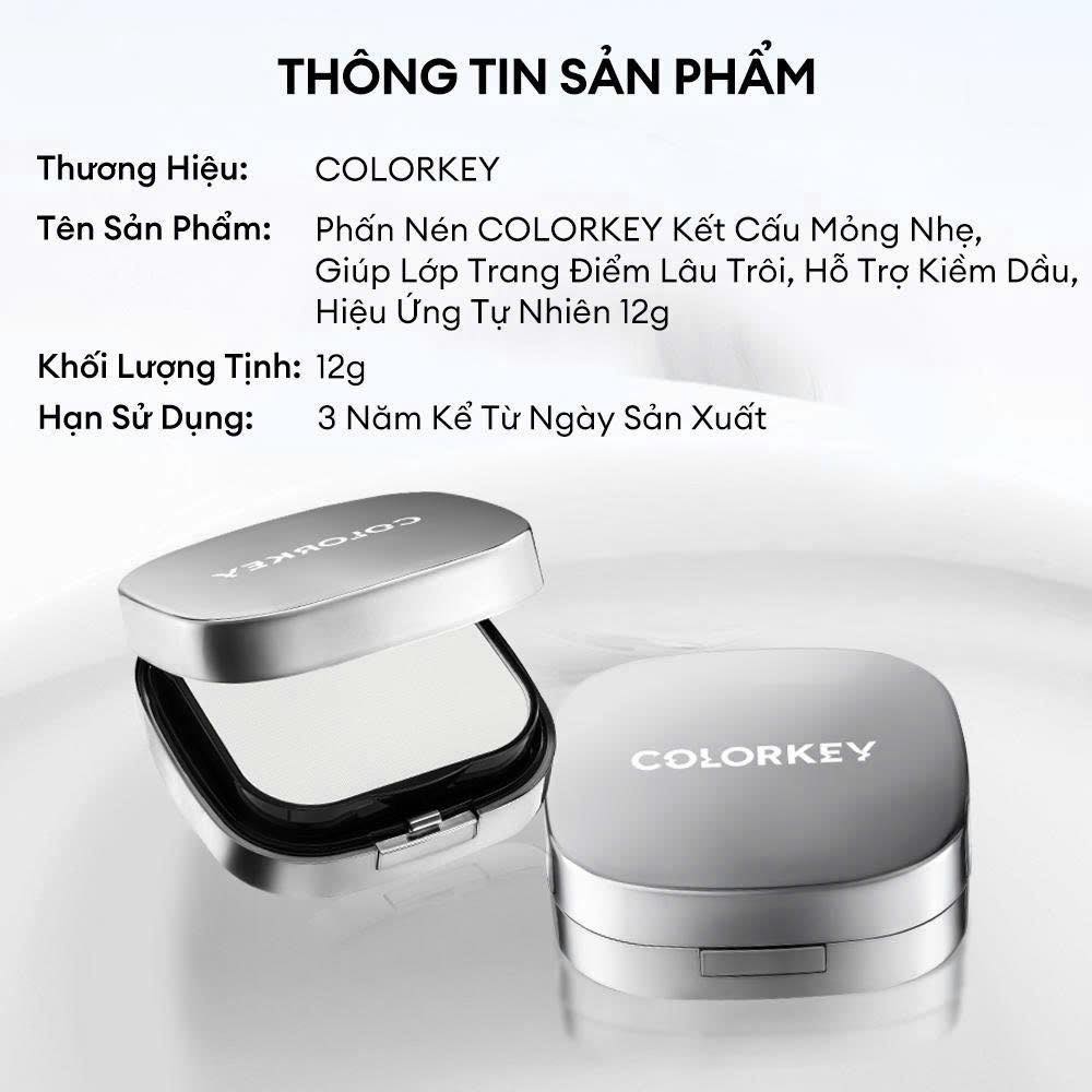 PHẤN PHỦ DẠNG NÉN COLORKEY LONG LASTING OIL CONTROL AIRY POWDER